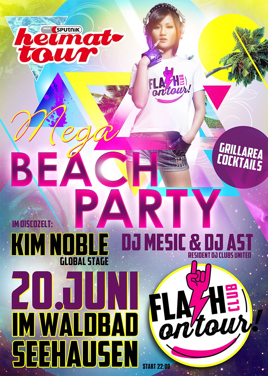 Tickets für Megabeachparty im Waldbad Seehausen mit RADIO